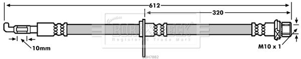 BORG & BECK Pidurivoolik BBH7882